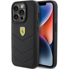 Ferrari Quilted Metal Logo Case for iPhone 15 Pro