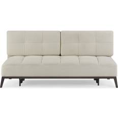 Lifestyle Solutions Derek Convertible Futon Cream Sofa