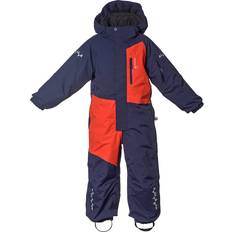 L Snowsuits Children's Clothing Isbjörn of Sweden Kids' Halfpipe Winter Jumpsuit, 140, Sunpoppy