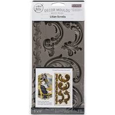 Prima Marketing Re-Design 5"X10"X8mm-Lilian Scrolls 654603 Chocolate Mould