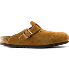 Birkenstock 13.5 Outdoor Slippers Birkenstock Boston Soft Footbed Suede Leather - Mink