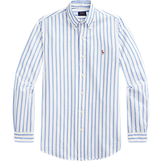 Ralph Lauren Custom Fit Striped Oxford Shirt - Blue/White