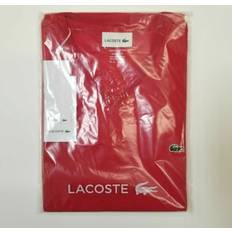 Lacoste Red T-shirts Lacoste solid v-neck t-shirt