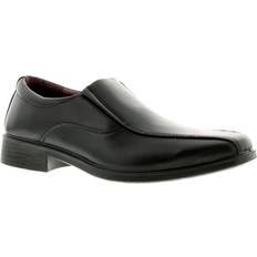 Faux Leather Derby Business Class Double Gusset Formal - Black