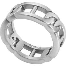 Fossil Men Heritage D-Link Stainless Steel Band Ring