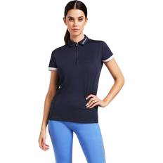 Ariat Bandera quarter Zip Ladies Polo Shirt Blue