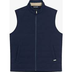 Ted Baker Outerwear Ted Baker Mens Blue Newwark Funnel-neck Padded Nylon Gilet