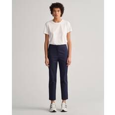 Gant Women Trousers Gant Women Slim Cigarette Slacks Blue