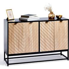 Black Sideboards VonHaus Classic Modern Sideboard 120x75cm