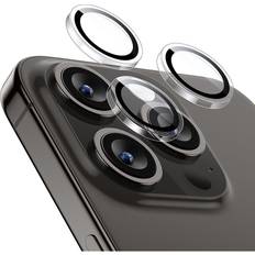 ESR iPhone 15 Pro 15 Pro Max Kameralinse Beskyttelsesglas Gennemsigtig Sort