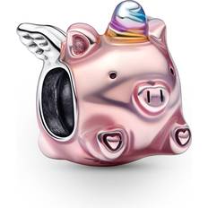 Pandora Pendants & Charms Flying pig sterling silver charm with enamel multi Pendants & Charms for ladies