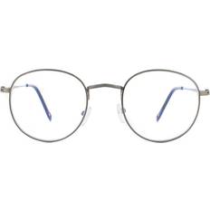 Rectangular Reading Glasses Montana HBLF54 Gunmetal Grey Blue Light Block 2.00