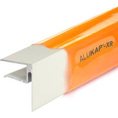 White Alukap-XR 16mm End Stop Bar 2.4m - wilko