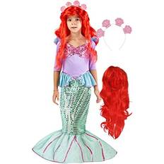 Spooktacular Creations girls mermaid costume, kids mermaid princess costume