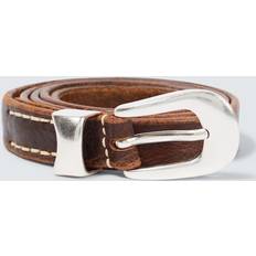 Our Legacy Leather belt brown