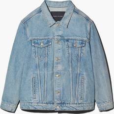 Marc Jacobs Blue 'The Denim Trucker Jacket' Denim 474 Sun Bleached Den