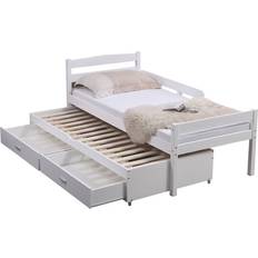 Storage Option Extendable Beds Kid's Room Humza Amani Captain Bed with Trundle & Drawers 38.6x80.7"