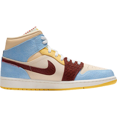 Nike Air Jordan 1 Mid Fearless Maison Chateau Rouge - Pale Vanilla/Cinnamon/Psychic Blue