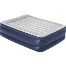 Hi-Gear High Rise Flock King Size Air Bed with Inbuilt Pump