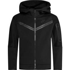 Nike S Children's Clothing Nike Boy's Sportswear Tech Fleece Full Zip Hoodie - Black (CU9223-010)
