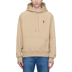 Ami Paris Red De Coeur Hoodie - Champagne