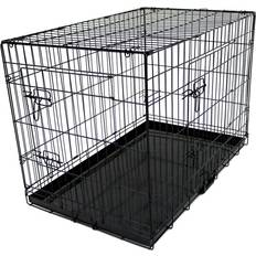 Oypla 30 Folding Metal Dog Cage Puppy Transport Crate Pet Carrier