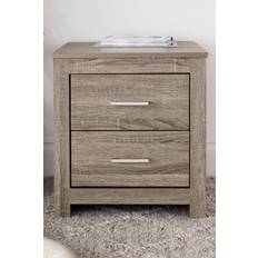 Time4Sleep Essentials 2 Drawer Rustic Bedside Table