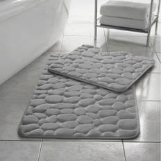 Grey Non-Slip Bath Mats Direct Pebbles Non