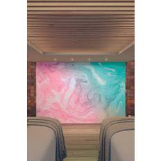 Origin Murals Flowing Marble Pink Smooth Paste The Wall Mural 350Cm Wide X 280Cm High