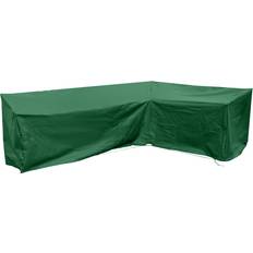 Cozy Bay Large Right-Hand L Shape Loose Sofa Cover Green