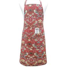 William Morris Strawberry Thief Apron Red