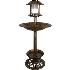 Helens Bronze Solar Bird Bath Feeder