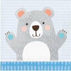 Birthdays Paper Napkins B&Q 2 Ply Bear Birthday Napkins Pack of 16