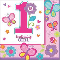 Birthdays Paper Napkins Amscan 1st Birthday Disposable Napkins Pack of 16