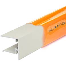 White Alukap-XR End Stop Bar for Axiome Sheets 25mm 3m