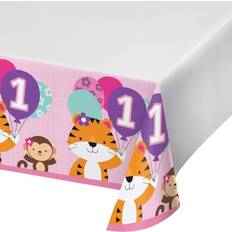 B&Q One Is Fun Bordered Party Table Cover