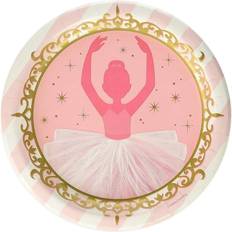 B&Q Paper Ballerina Dinner Plate Pack of 8