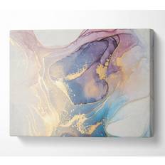 B&Q Stunning Glitter Marble Canvas Print Medium Wall Decor