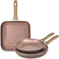 Gr8 Home Gold 3 Pcs Induction Cookware Set