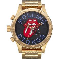Men Wrist Watches Nixon 'Rolling Stones 51-30' Black and Gold