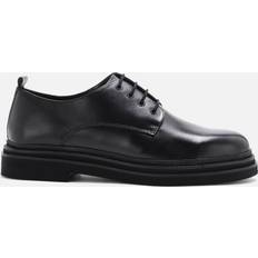 Walk London Men's Brooklyn Leather Derby Shoes Black