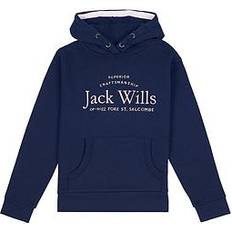 Jack Wills Kids Logo Script Hoodie Blue