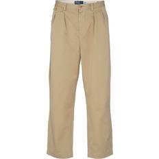 Polo Ralph Lauren Pleated Cotton-Twill Trousers W34/L30 Brown W34/L30