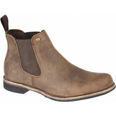 Woodland Mens Leather Chelsea Ankle Boots