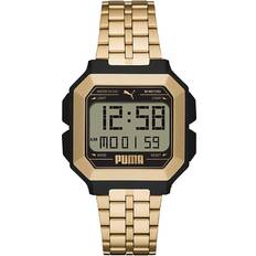 Puma Wristwatch remix p5052 golden digital chrono dual time