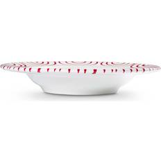 Ceramic - Red Soup Plates Gmundner Keramik Rotgeflammt Gourmet d: Tiefer Teller