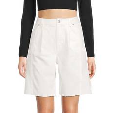 Derek Lam 10 Crosby Von Frayed Short Soft White