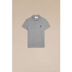 Ami Paris De Coeur Polo Shirt Grey Unisex