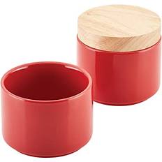 Ceramic - Red Kitchen Containers Rachael Ray Ceramic Stacking Spice Box Set Kitchen Container