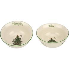 Christmas Soup Bowls Spode Christmas Tree Naughty Nice Dip Set Soup Bowl